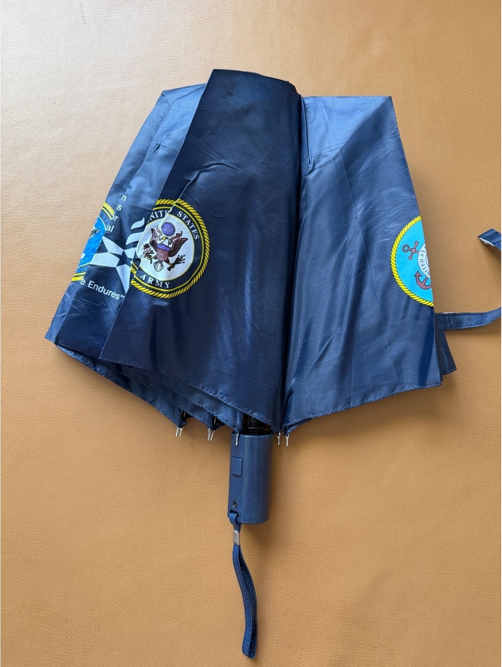 Military Branches Emblems Folding Umbrella